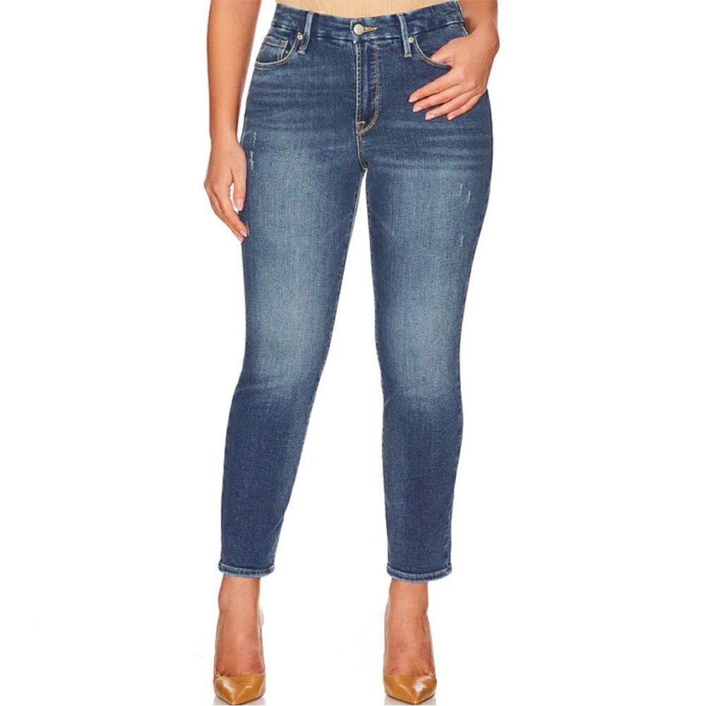 Good American Good Legs Stretch Blue High Rise Jeans Size 6
